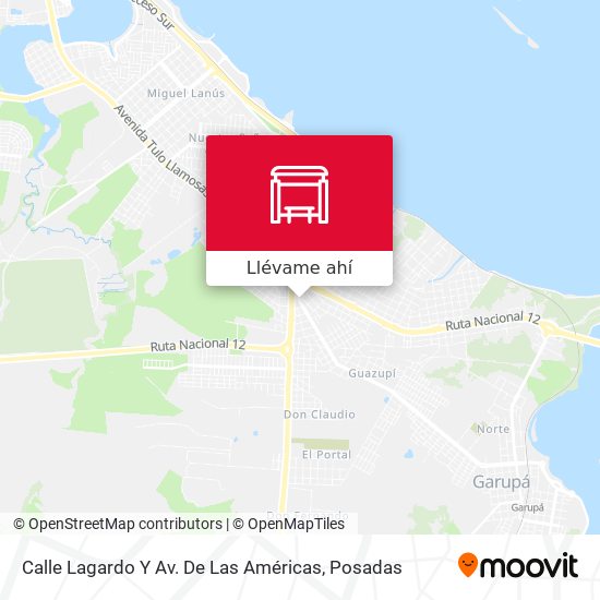 Mapa de Calle Lagardo Y Av. De Las Américas