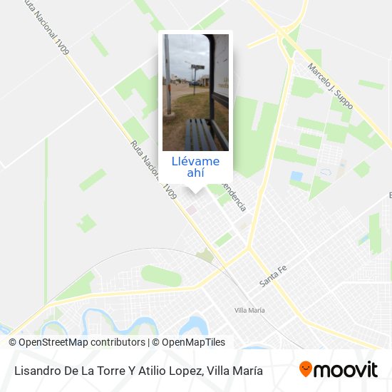 Mapa de Lisandro De La Torre Y Atilio Lopez