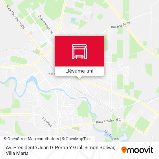 Mapa de Av. Presidente Juan D. Perón Y Gral. Simón Bolivar