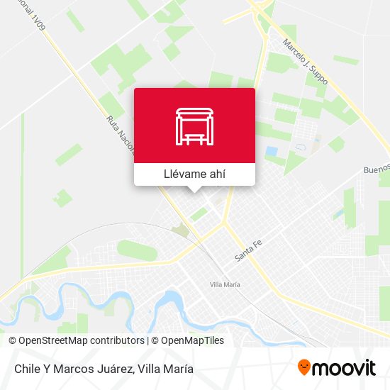 Mapa de Chile Y Marcos Juárez