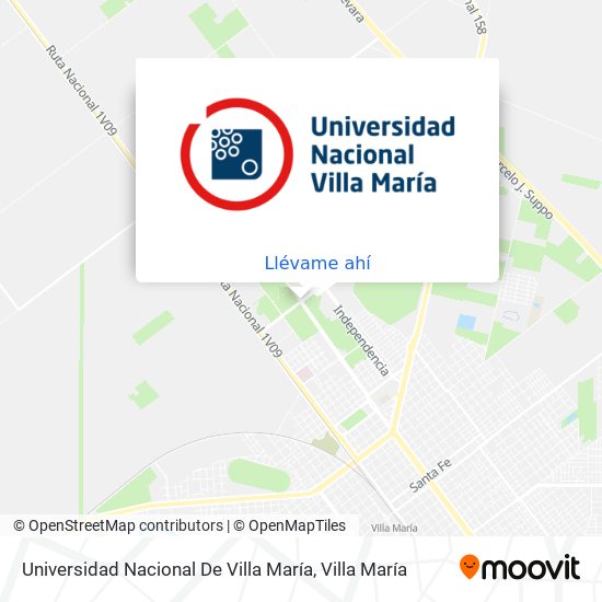 Mapa de Universidad Nacional De Villa María