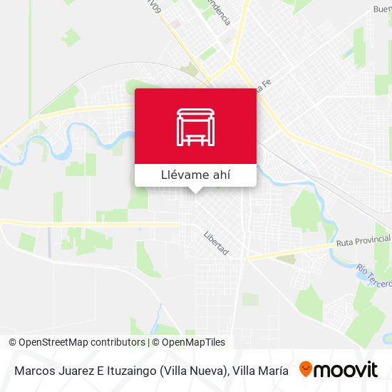 Mapa de Marcos Juarez E Ituzaingo (Villa Nueva)