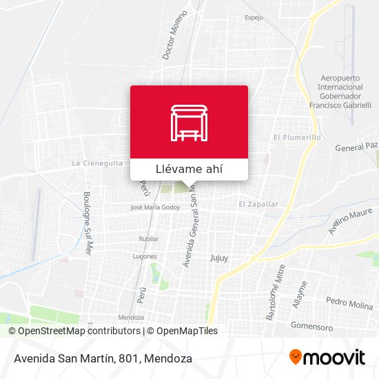 Mapa de Avenida San Martín, 801