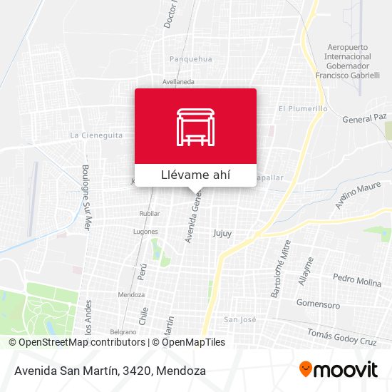 Mapa de Avenida San Martín, 3420