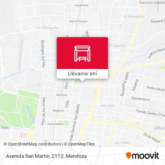 Mapa de Avenida San Martín, 2112