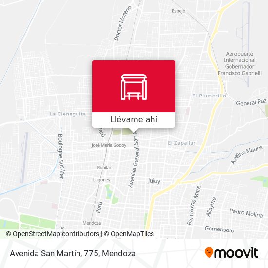 Mapa de Avenida San Martín, 775