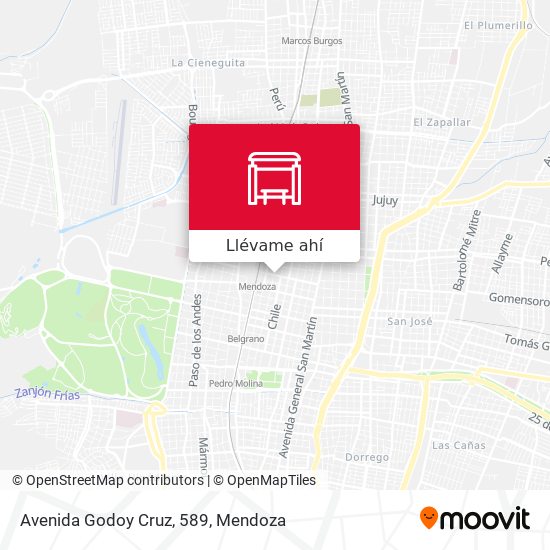 Mapa de Avenida Godoy Cruz, 589