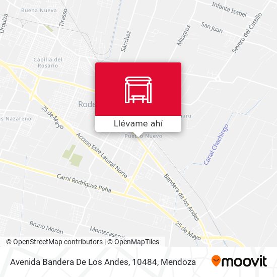 Mapa de Avenida Bandera De Los Andes, 10484