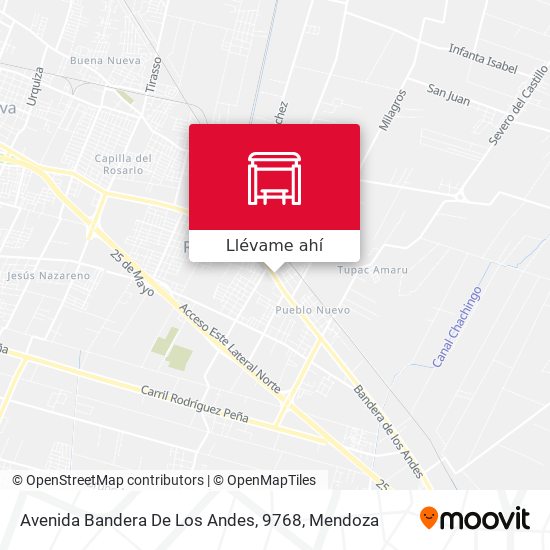 Mapa de Avenida Bandera De Los Andes, 9768