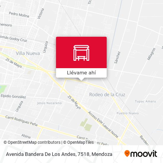 Mapa de Avenida Bandera De Los Andes, 7518
