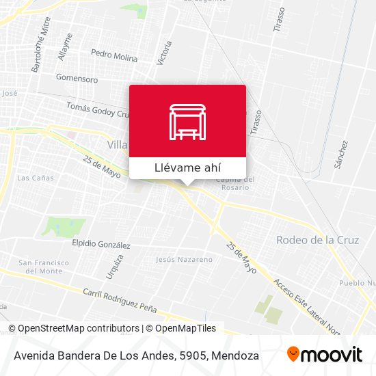 Mapa de Avenida Bandera De Los Andes, 5905
