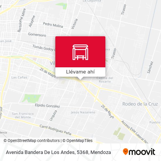 Mapa de Avenida Bandera De Los Andes, 5368