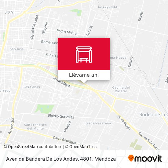 Mapa de Avenida Bandera De Los Andes, 4801