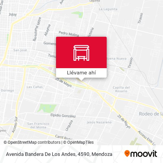 Mapa de Avenida Bandera De Los Andes, 4590