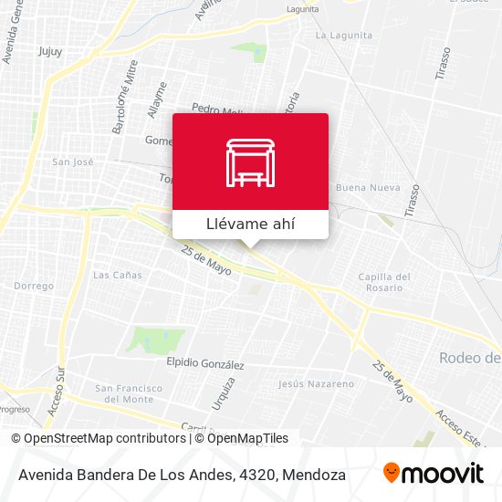 Mapa de Avenida Bandera De Los Andes, 4320