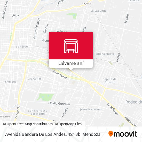 Mapa de Avenida Bandera De Los Andes, 4213b