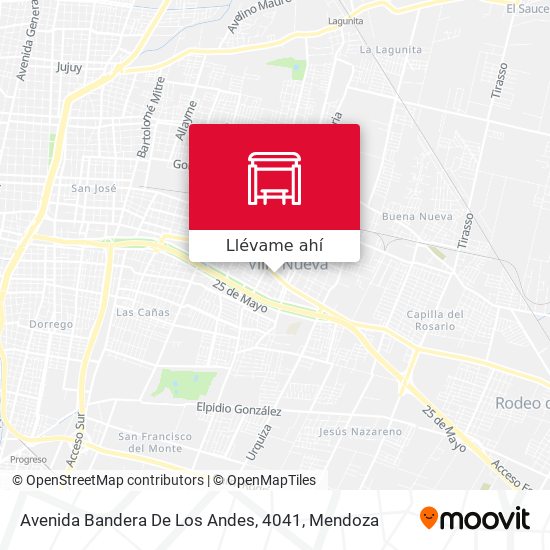 Mapa de Avenida Bandera De Los Andes, 4041