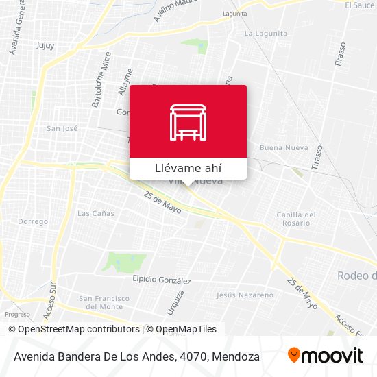 Mapa de Avenida Bandera De Los Andes, 4070