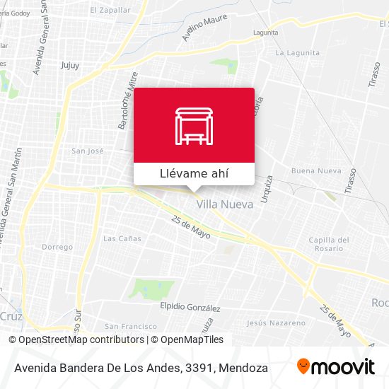 Mapa de Avenida Bandera De Los Andes, 3391