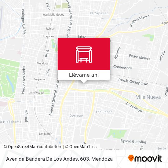 Mapa de Avenida Bandera De Los Andes, 603