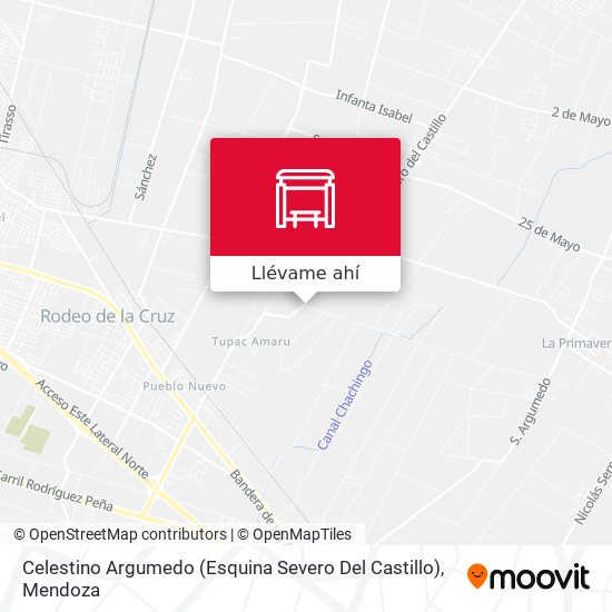 Mapa de Celestino Argumedo (Esquina Severo Del Castillo)