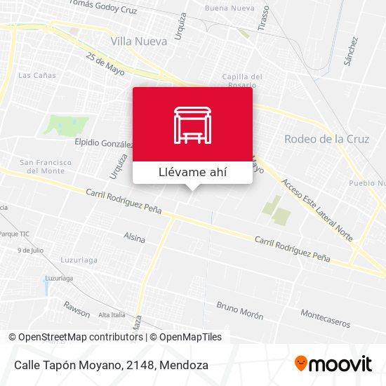 Mapa de Calle Tapón Moyano, 2148