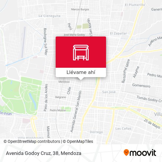 Mapa de Avenida Godoy Cruz, 38