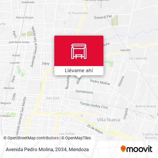 Mapa de Avenida Pedro Molina, 2034