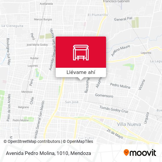 Mapa de Avenida Pedro Molina, 1010