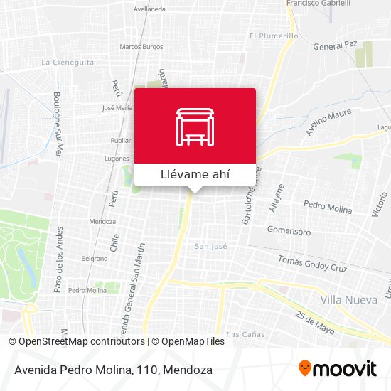 Mapa de Avenida Pedro Molina, 110