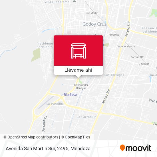 Mapa de Avenida San Martín Sur, 2495