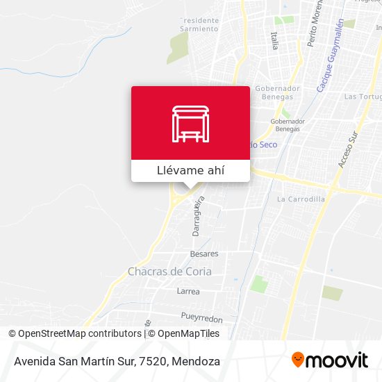 Mapa de Avenida San Martín Sur, 7520