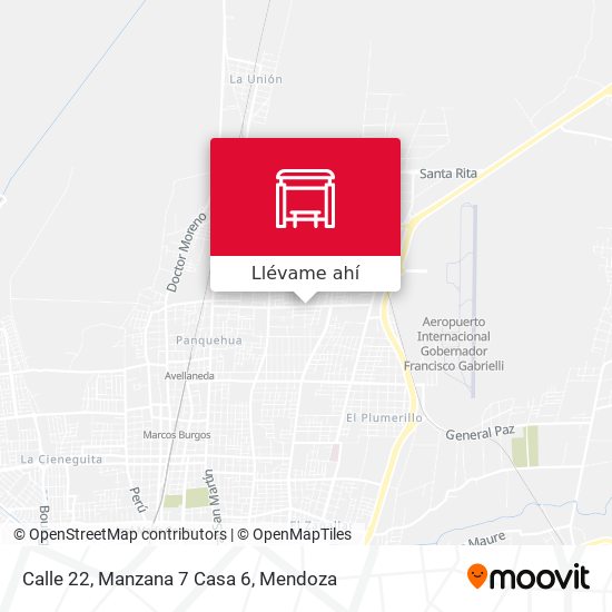 Mapa de Calle 22, Manzana 7 Casa 6