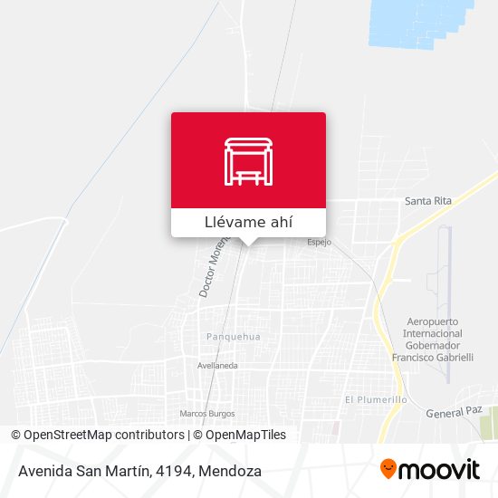 Mapa de Avenida San Martín, 4194