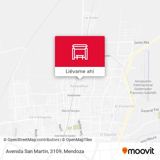 Mapa de Avenida San Martín, 3109