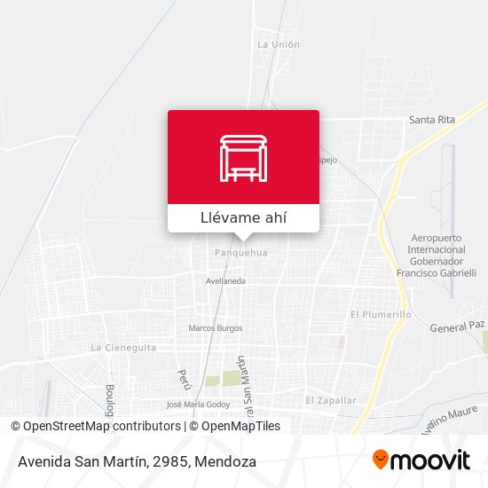 Mapa de Avenida San Martín, 2985