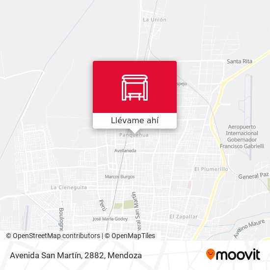 Mapa de Avenida San Martín, 2882