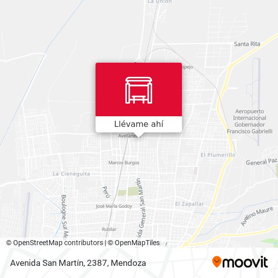 Mapa de Avenida San Martín, 2387