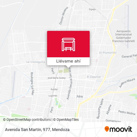 Mapa de Avenida San Martín, 977
