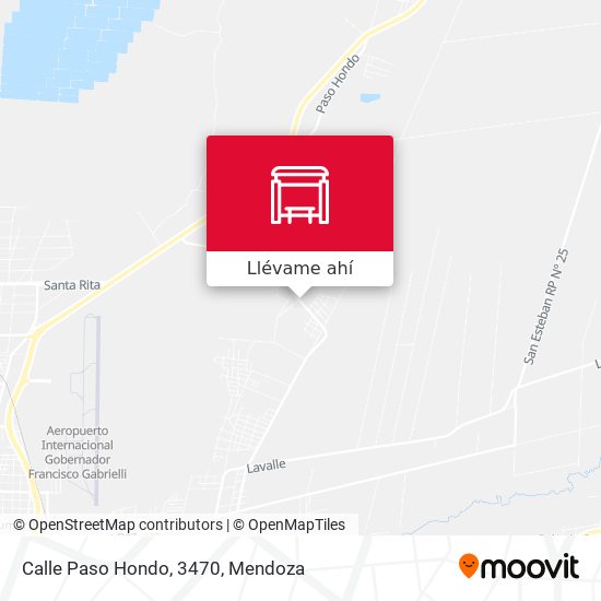 Mapa de Calle Paso Hondo, 3470