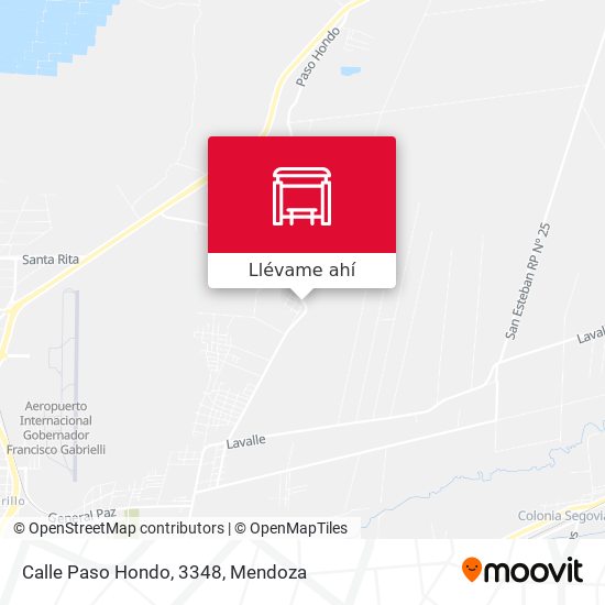 Mapa de Calle Paso Hondo, 3348