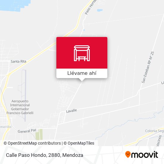 Mapa de Calle Paso Hondo, 2880