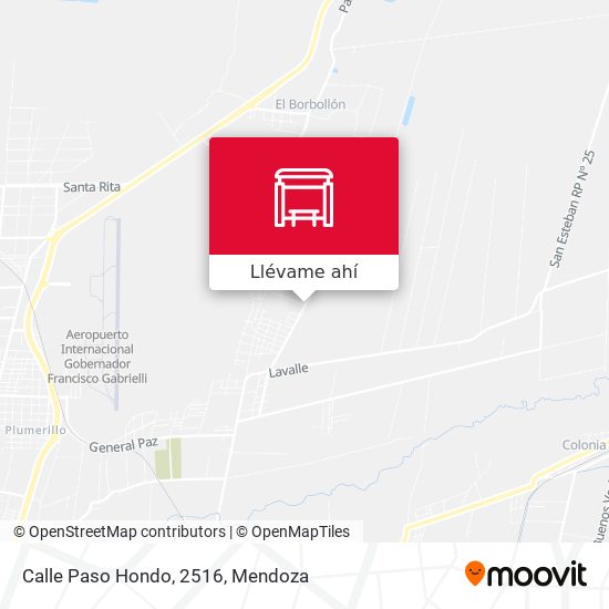 Mapa de Calle Paso Hondo, 2516