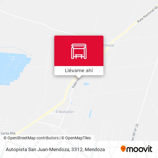 Mapa de Autopista San Juan-Mendoza, 3312