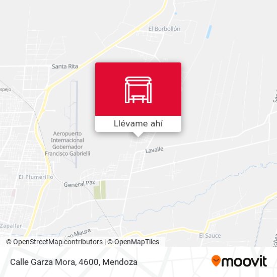 Mapa de Calle Garza Mora, 4600