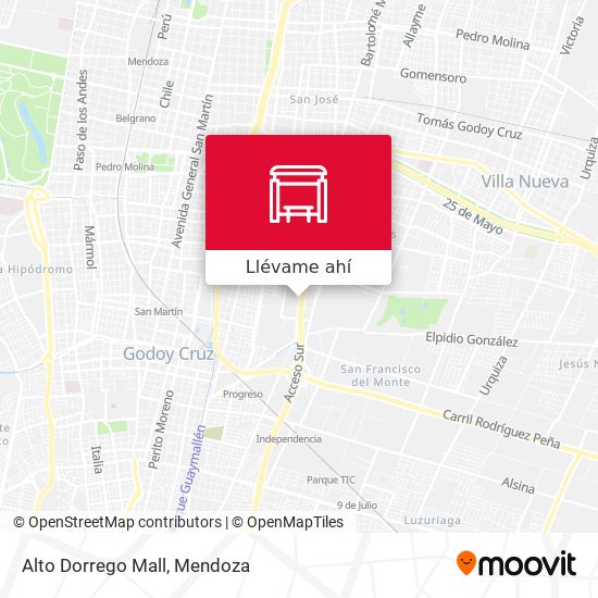 Mapa de Alto Dorrego Mall
