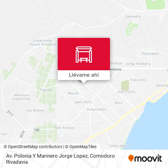 Mapa de Av. Polonia Y Marinero Jorge Lopez