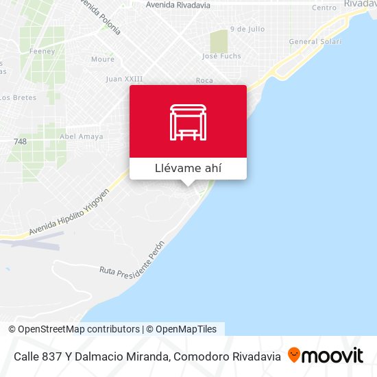 Mapa de Calle 837 Y Dalmacio Miranda