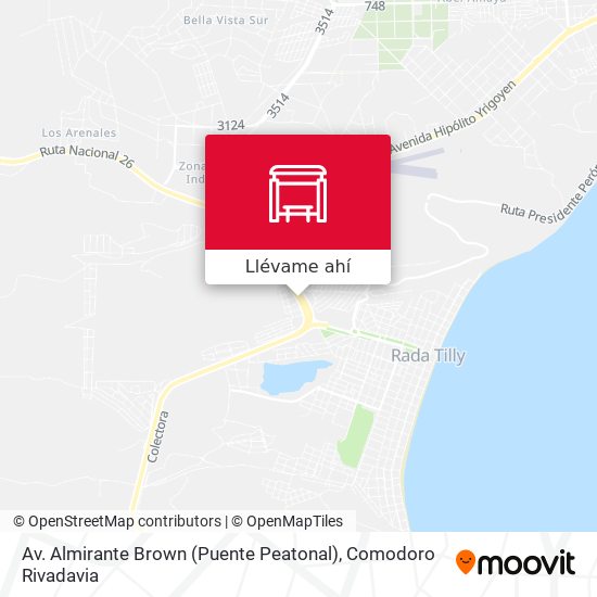 Mapa de Av. Almirante Brown (Puente Peatonal)