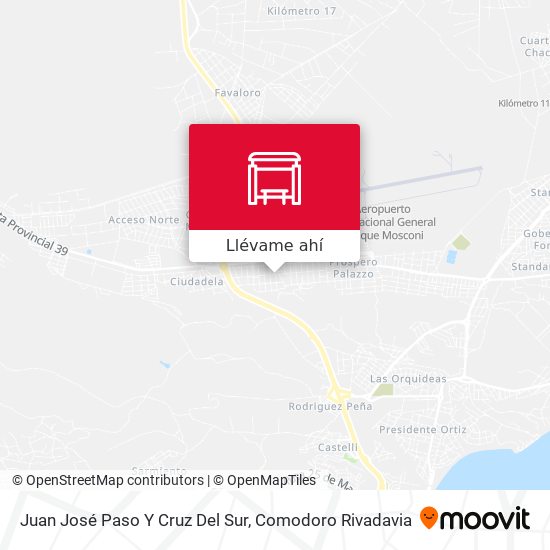 Mapa de Juan José Paso Y Cruz Del Sur